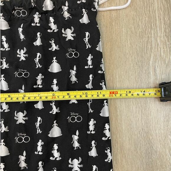 Vans x Disney Pixar Disney 100 Drawstring Bag Mickey Princess Print Black Silver - Picture 4 of 7